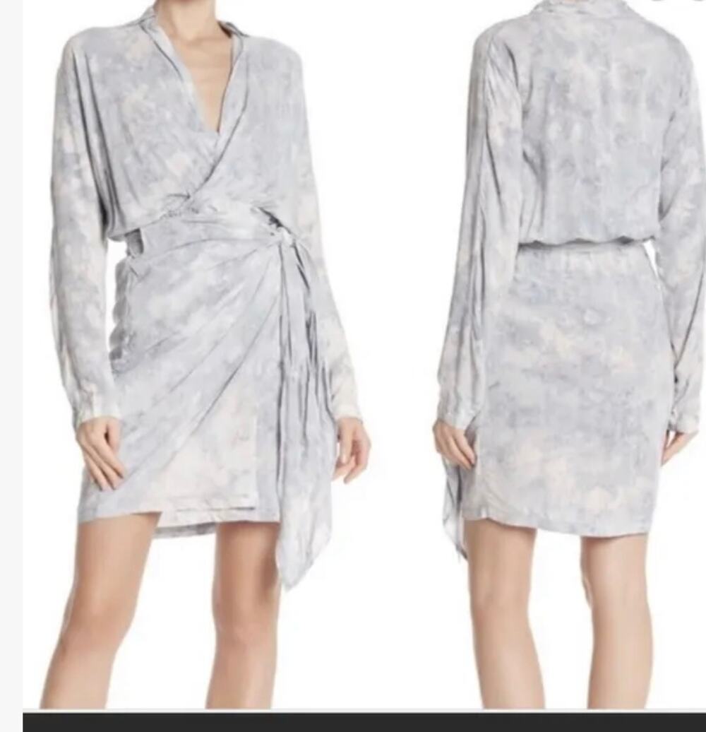 Young Fabulous and Broke YFB Raine Tie Dye Wrap Dress S